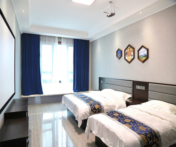 Bedroom 2, Hippo theme hotel (Central Plaza, Junshan Road, Zaozhuang), Zaozhuang