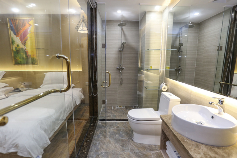 Bathroom 2, Junhui Apartment Hotel, Guangzhou