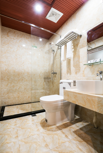 Bathroom 3, Grantai chain hotel (Wenzhou Dezheng Industrial Zone store), Wenzhou