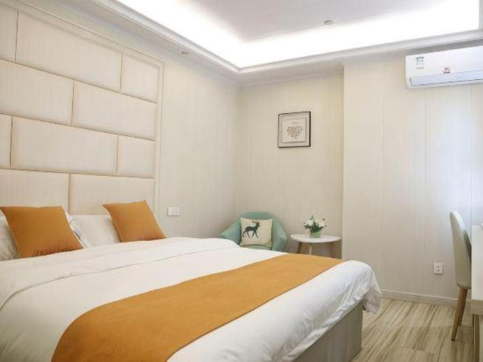 Bedroom 2, Shell Shanghai Baoshan District Songbin Road Subway Station Hotel, Shanghai