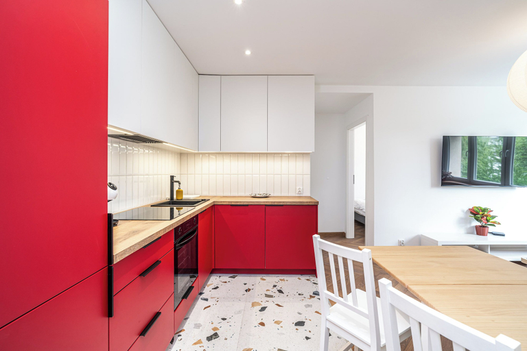 Private kitchenette 5, RentPlanet - Apartament Korfantego, Będzin