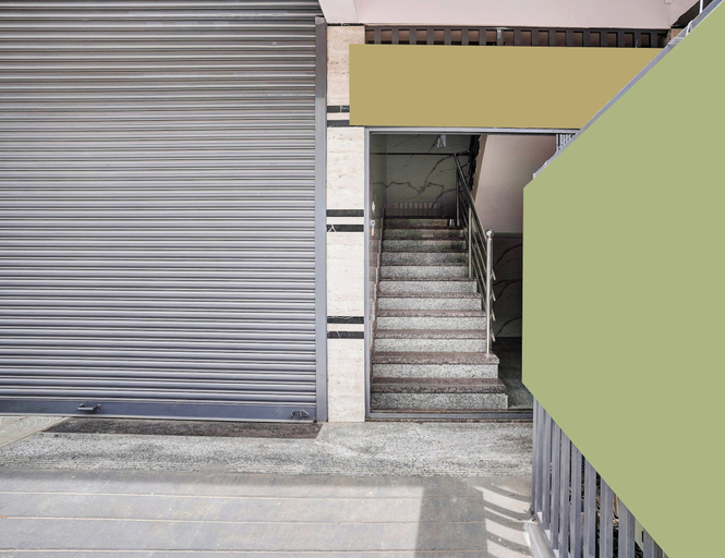 Exterior detail, Collection O K R Puram, Bangalore