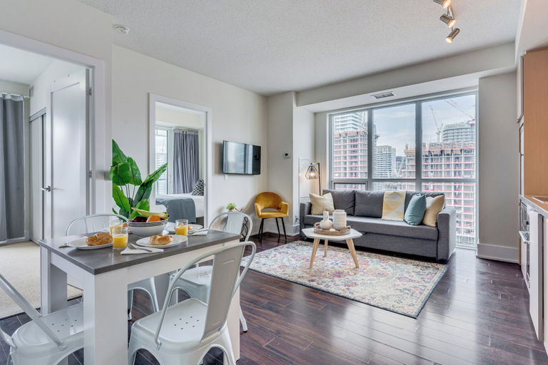 Living area 4, The Diamond Collection 2 & 3 BDR Suites, Toronto