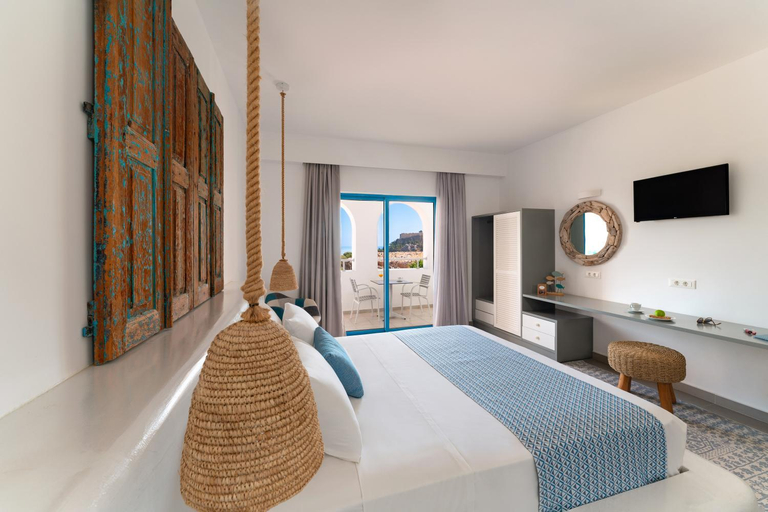 Bedroom 3, Lindos Portes Suites - Adults Only, South Aegean