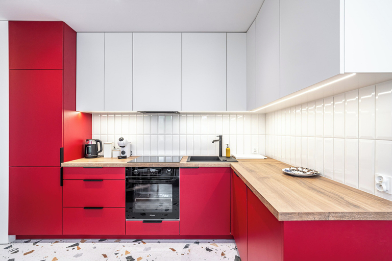 Private kitchenette 2, RentPlanet - Apartament Korfantego, Będzin