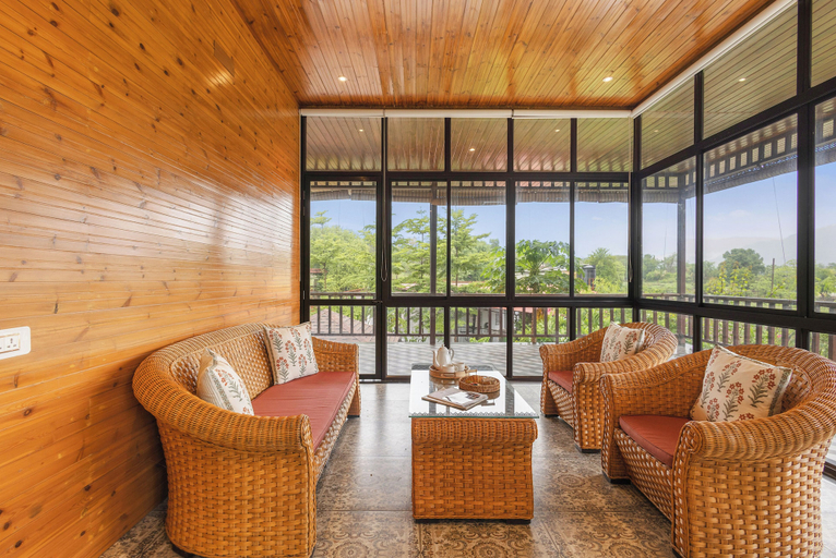 Living area 4, ELIVAAS Aaraa 4BHK Luxury Pool Villa, Raigarh
