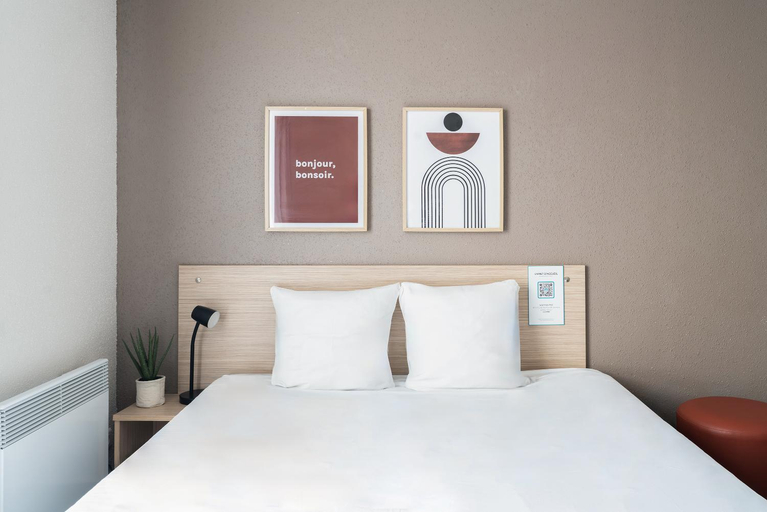 Bedroom 3, Appart'City Classic Nantes Viarme, Loire-Atlantique