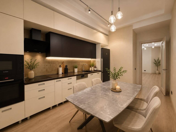 Private kitchen 4, Spacious 4-room apartment, Almaty