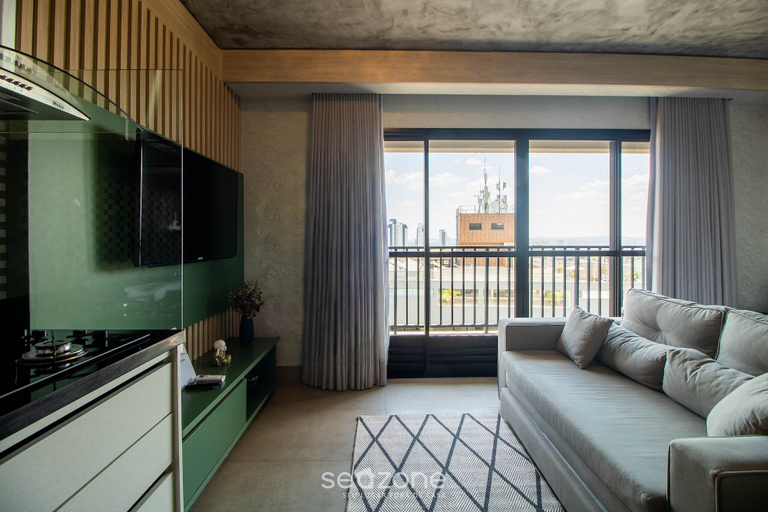 Living area 2, Studio in a Condominium With a Pool Idvb2103, Goiania