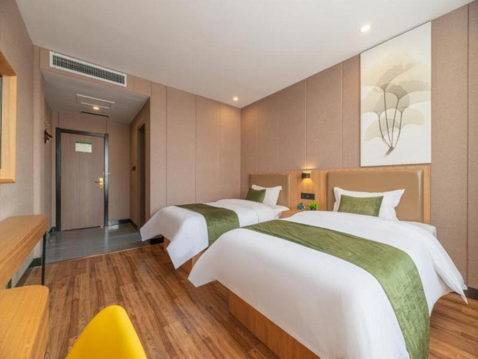 Bedroom 2, GreenTree Inn Jining Jianshe Road Hotel, Jining