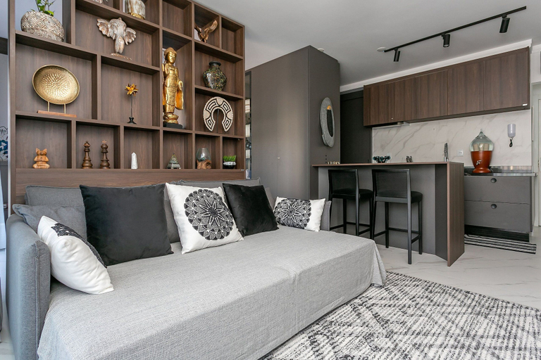 Interior 4, Luxurious Studio Right on the Sand in Irb203, Florianopolis