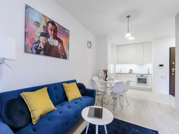 Living room 5, Warsaw City Apartment With Balcony, Warsaw