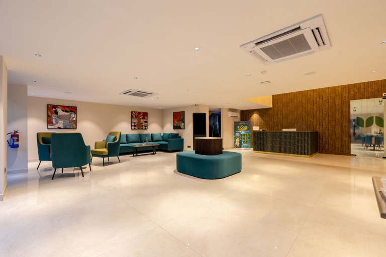 Lobby sitting area 4, Saltstayz Premier - Sector 28 Faridabad, Faridabad