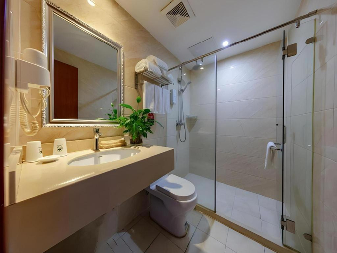 Bathroom 4, GreenTree Inn Jiangsu Nanjing Maqun Street Communication Technician Insititution Shell Hotel, Nanjing