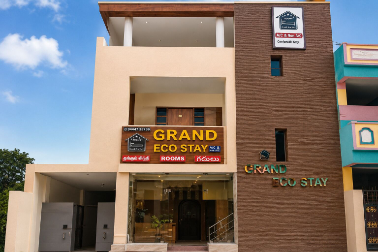 Exterior detail, Grand Eco Stay, Tiruvannamalai