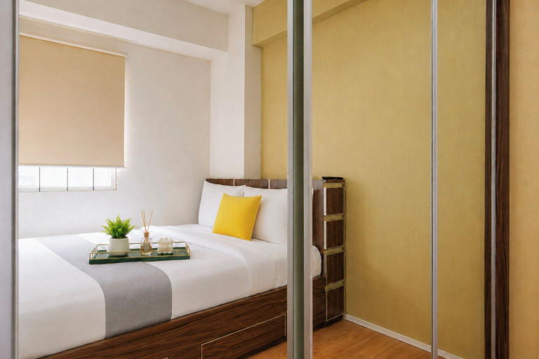 Room 4, Combined And Spacious 3Br At Green Pramuka City Apartment, Jakarta Selatan