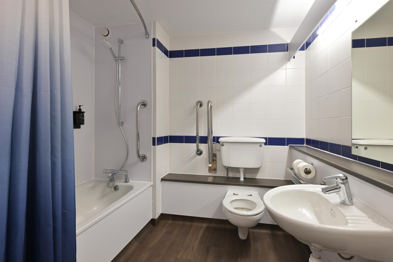 Bathroom 4, Travelodge Harrogate, North Yorkshire