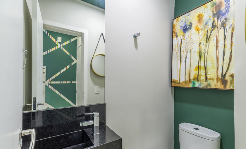 Bathroom, Apt With Barbecue Near the Beach Rgn0203, Florianopolis