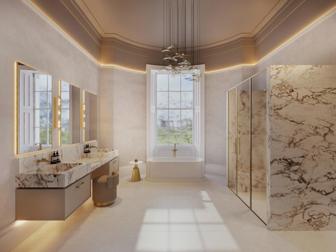 Bathroom 2, Eleven Royal Terrace, Edinburgh