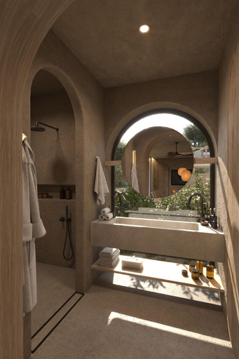 Bathroom 4, Tella Thera - A Nature-inspired Boutique Retreat, Crete