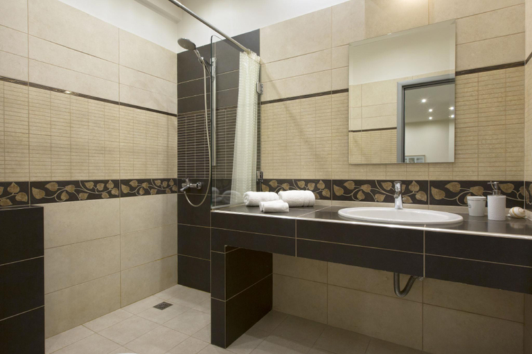 Bathroom, Koukaki Deluxe Apt at Syggrou-Fix, Attica