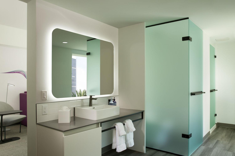 Bathroom 5, YOTEL Miami, Miami-Dade
