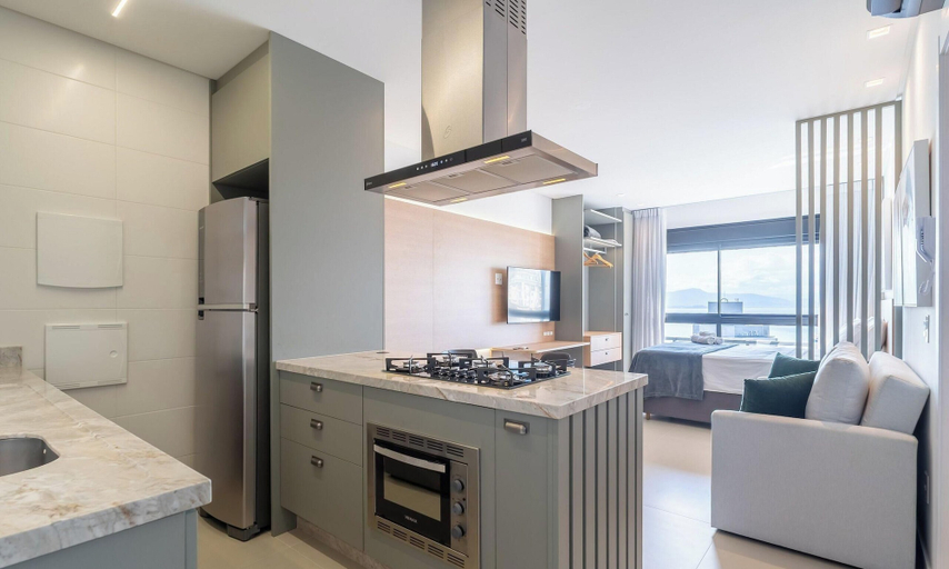 Private kitchen, Full Studio With Ocean View Vpd0603, Florianopolis