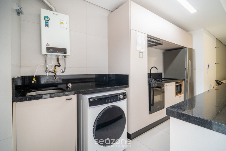 Private kitchen 3, Modern 2BR Apt 200m From Jurere Beach - Jrr303, Florianopolis
