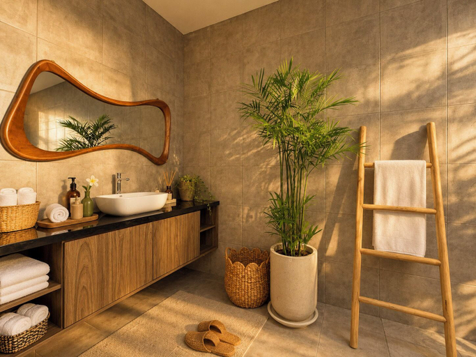 Bathroom 5, 2 Bedroom Pavilion Pool Villa Canggu, Badung