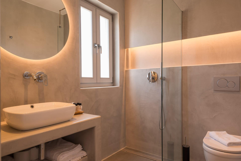 Bathroom, Beautiful Paros Villa 1 Bedroom Villa Aura Beautiful Interior, South Aegean
