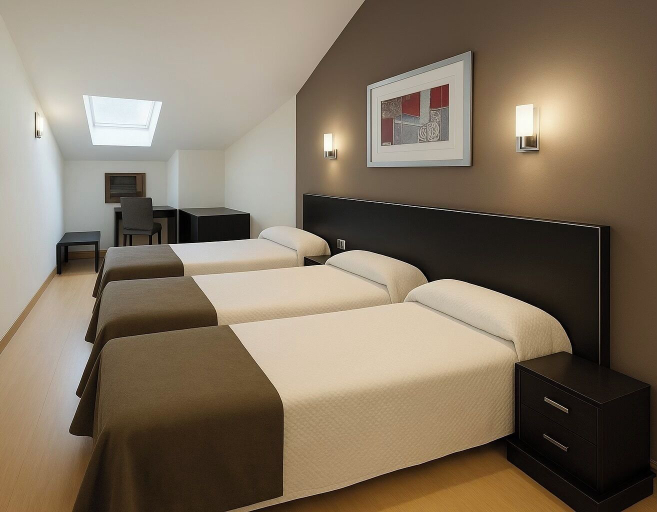Bedroom 2, Hotel Villa de Cacabelos, León