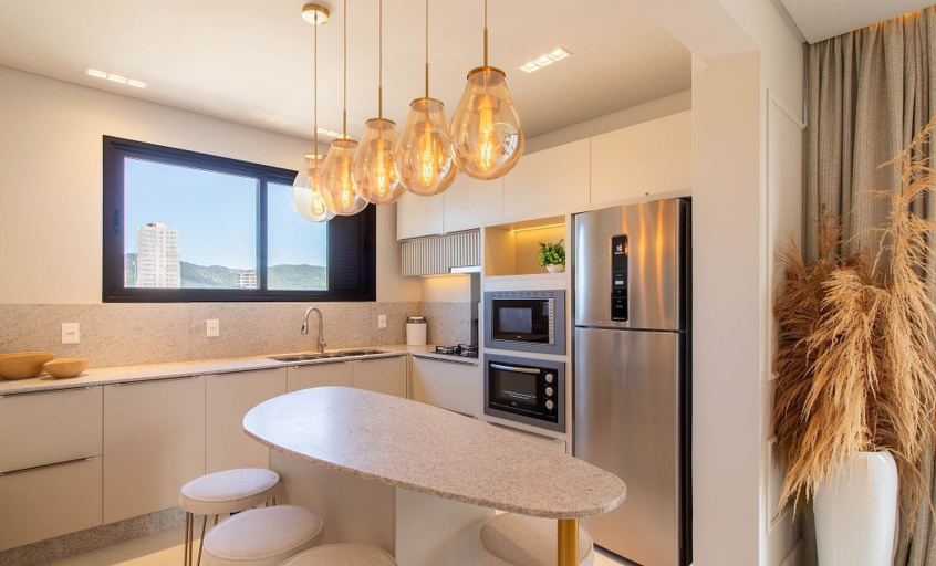 Private kitchen 5, Apart With 2 Suites 100 m From the Beach Evr1703, Porto Belo