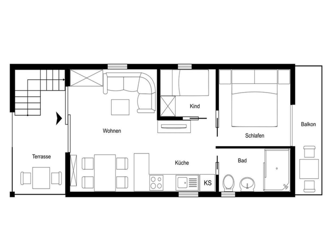 Floor plan 5, Dream Houseboat by the sea With Whirlpool, Piran