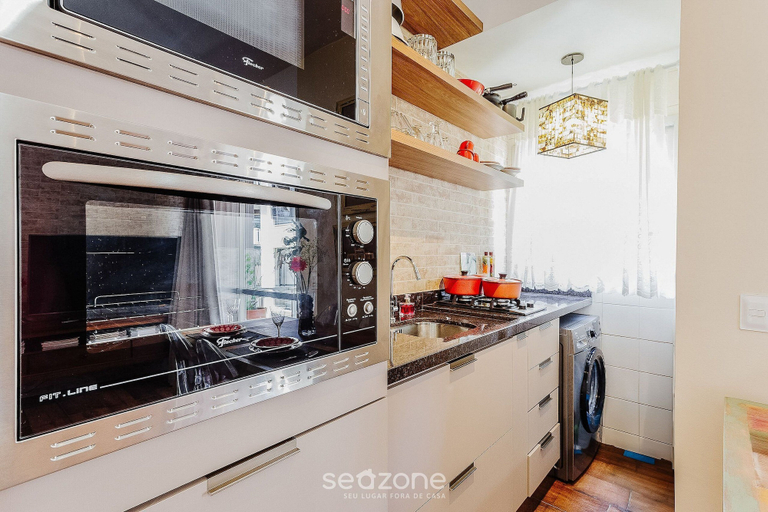 Private kitchen, Apt With BBQ 550m From Canasvieiras Beach Vdm303, Florianopolis