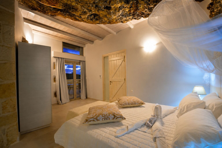 Bedroom 3, Koukis House With Sea View, Crete