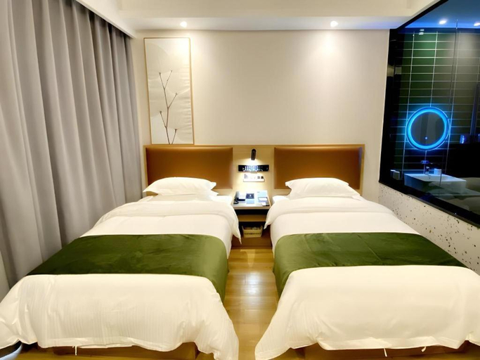 Bedroom 2, Green Tree Inn Express Inner Mongolia Ulan Qab High-Speed Railway Station, Ulaan Chab