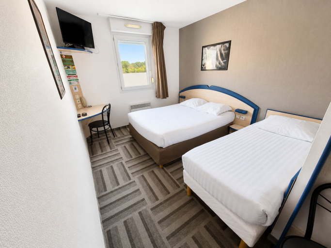 Bedroom 3, Hotel Dom le Breton Nantes Beaujoire - Porte de Sainte Luce, Loire-Atlantique