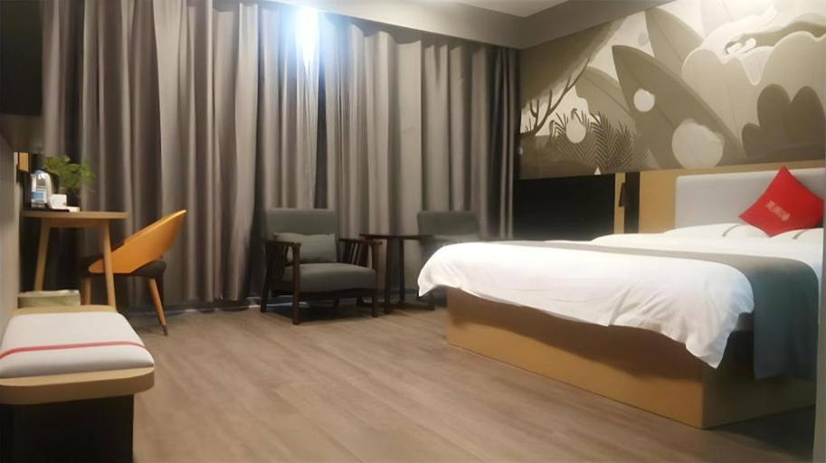 Bedroom 2, Thank Inn Hotel Guangxi Hechi Yizhou Sankeshu, Hechi