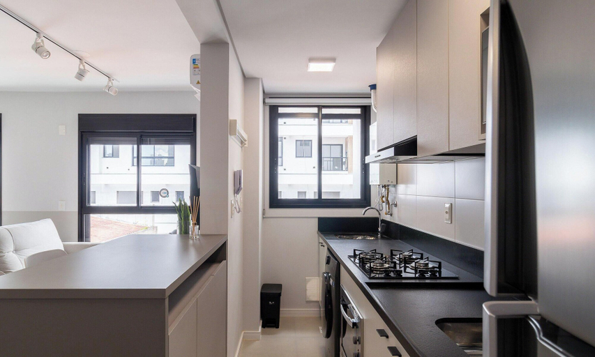 Private kitchen, Apt in the Center Close to Beach in Floripa Ech113, Florianopolis