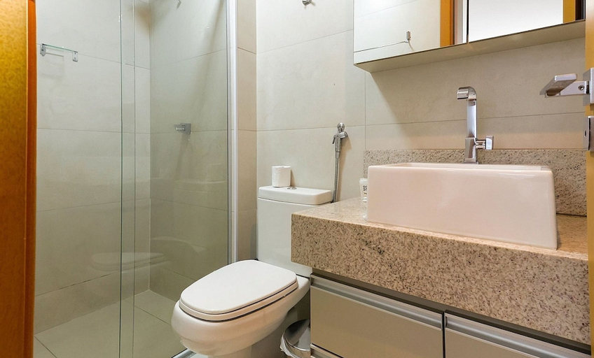 Bathroom, Apartment in a Condominium in Setor Bueno Lhd0403, Goiania