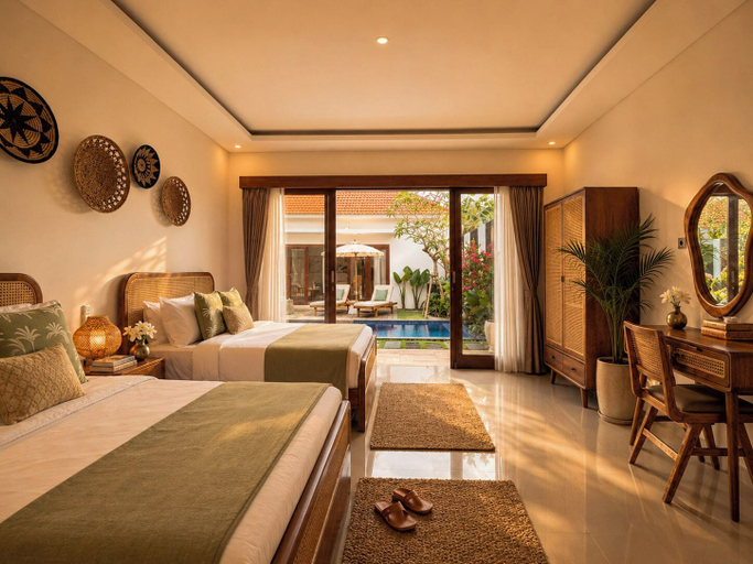 Room 2, 2 Bedroom Pavilion Pool Villa Canggu, Badung