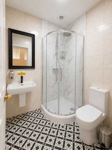 Bathroom 2, The Malik - An Art Deco Hotel, Birmingham