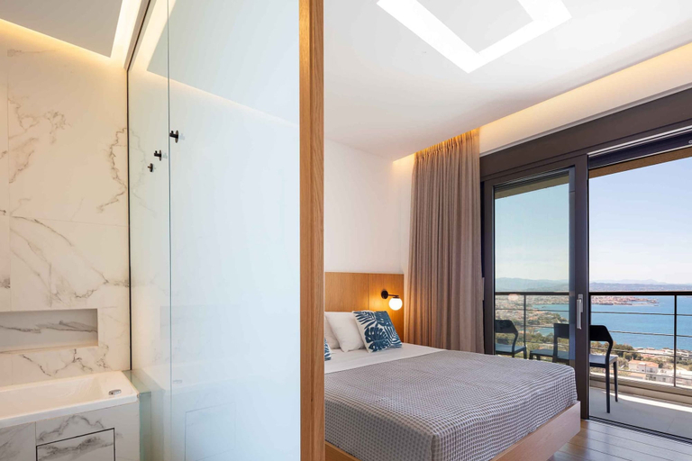 Bedroom 3, Omnia Villa I - Heated Pool Stunning Seaview, Crete