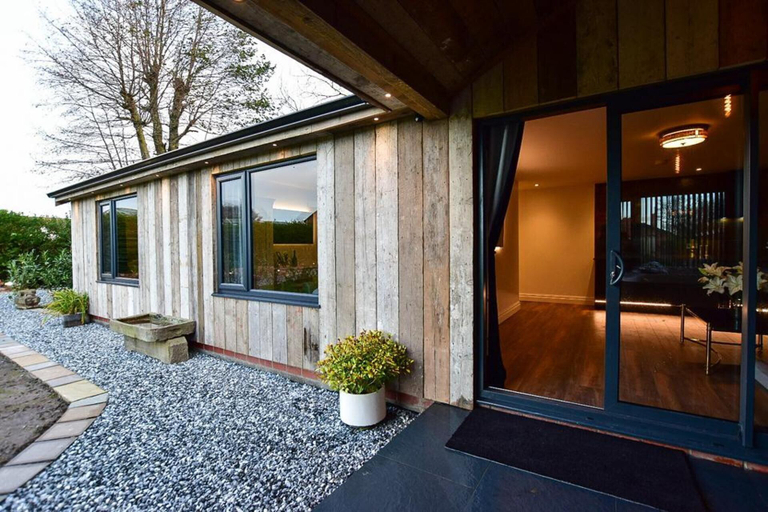 Exterior detail, Private Lodge With Hot tub in Blackpool, Lancashire