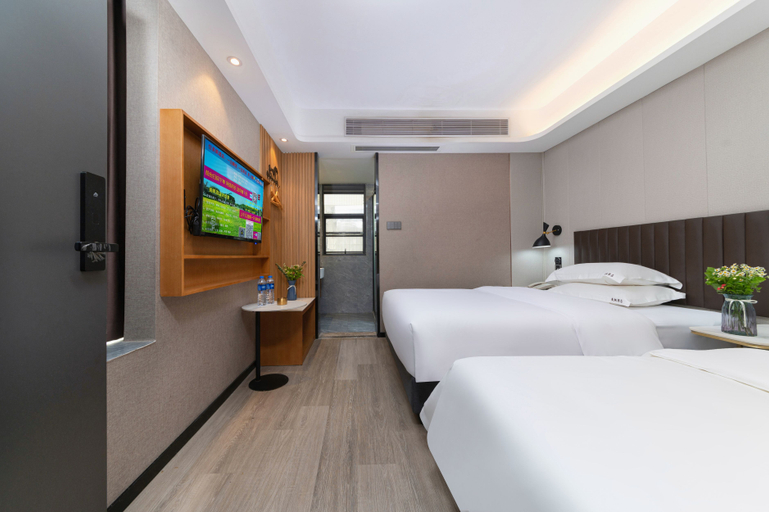 Bedroom, Meifeng Hotel (Shenzhen International Convention and Exhibition Center Qiaotou West Subway Station), Shenzhen