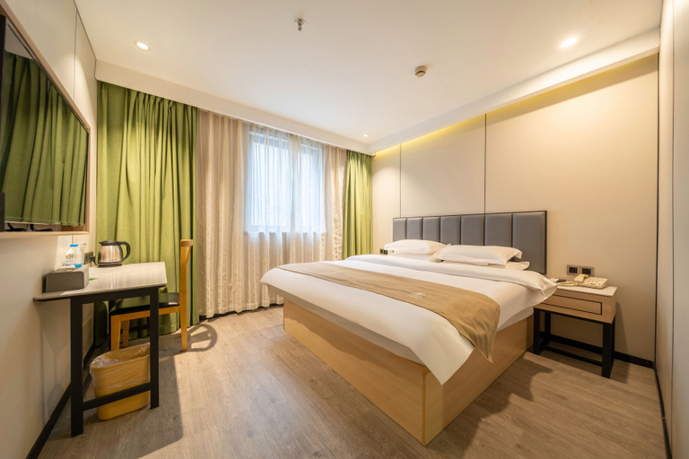Bedroom 2, GreenTree Inn Shanghai Railway Station Macao Road, Shanghai