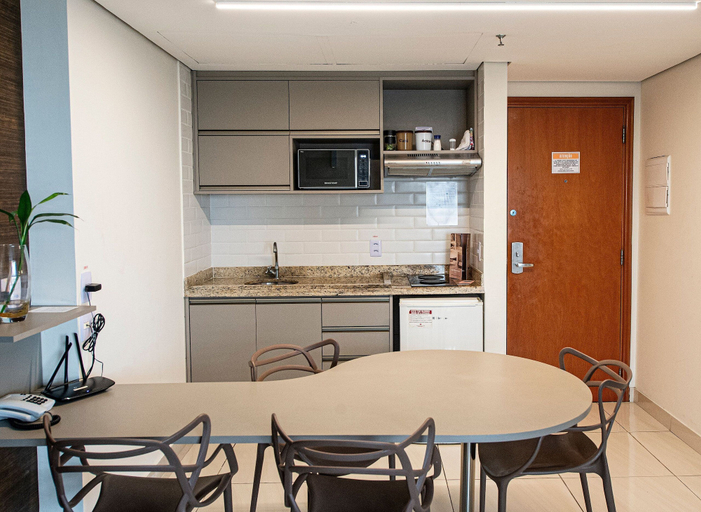 Private kitchen 4, SHB Magnífica vista ao mar em Santos, Santos