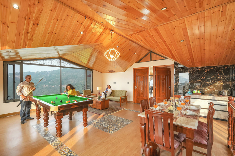Dining 2, ELIVAAS Kosh Pinevale 2BHK Villa w Pool, Solan