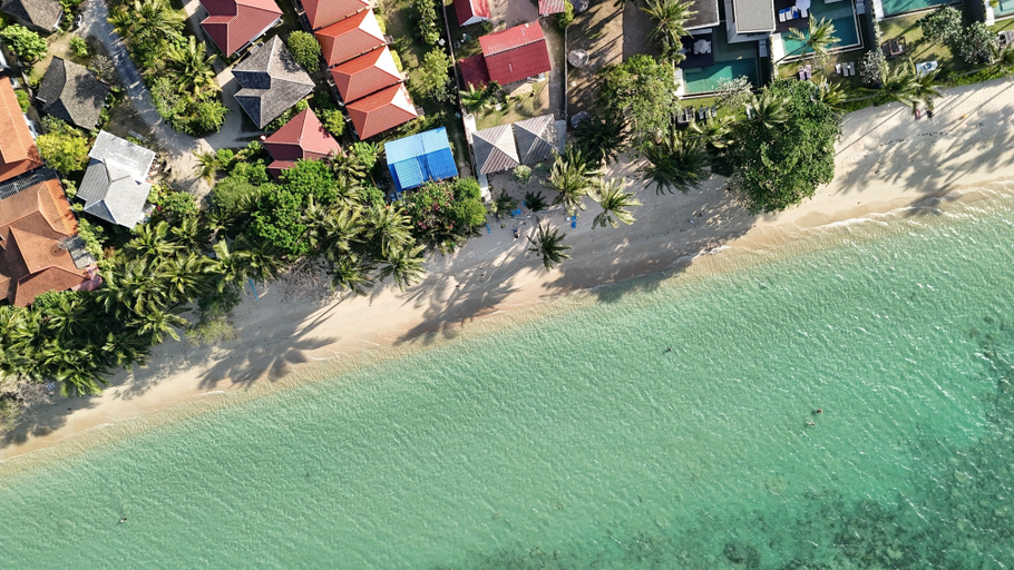 Beach, Ocean Peek Villa-Bang Po, Ko Samui