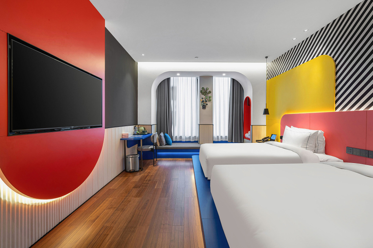 Bedroom, Seashine E-Share Intelligence Hotel (Xiamen Zhongshan Road）), Xiamen